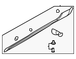 877614D000 - Body: Rear Rocker Molding for Hyundai: Entourage Image
