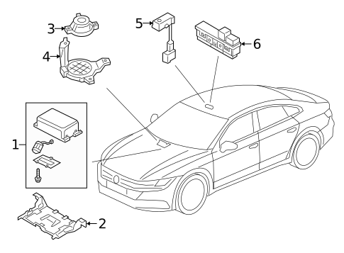 Communication System Components for 2020 Volkswagen Arteon #0