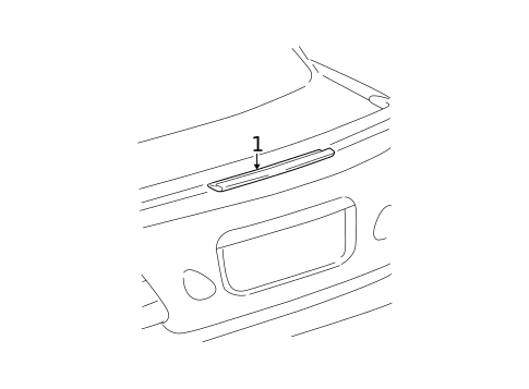 High Mounted Stop Lamp for 2003 Lexus GS300 #0