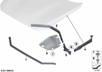 51767239145 - Bodywork: Front Engine Hood Sealing for BMW Image