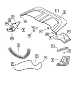 5097546AA - Body Sheet Metal Except Doors: Rubber Bumper for Chrysler: Crossfire Image