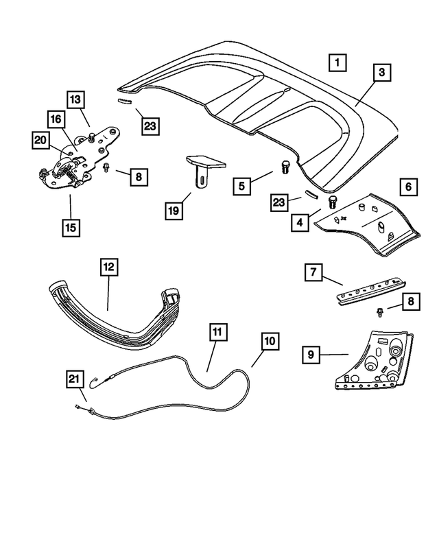 5097546AA - Body Sheet Metal Except Doors: Rubber Bumper for Mopar Image image