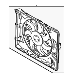 17425A3F109 - : Engine Cooling Fan Assembly for BMW: 1 Series M, 128i, 135i, 135is, 335i, 335i xDrive, 335is, 335xi, X1, Z4 Image