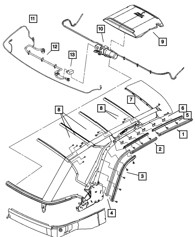 « 5114398AB – Body Sheet Metal Except Doors : Arrière Joint, Côté Droit pour Mopar Image »
