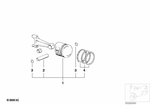 11001465302 - : Repair Kit Piston Rings for BMW-Motorrad Image