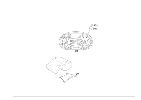 Instrument Cluster for 2008 Mercedes-Benz SLK280 #0