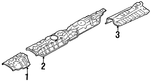 Heat Shields for 1998 Chrysler Sebring #0