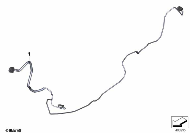 61121684191 - General Electrical System: Line for Keyless Ride -  for BMW-Motorrad Image