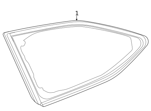 Glass & Hardware for 2022 Toyota Highlander #0