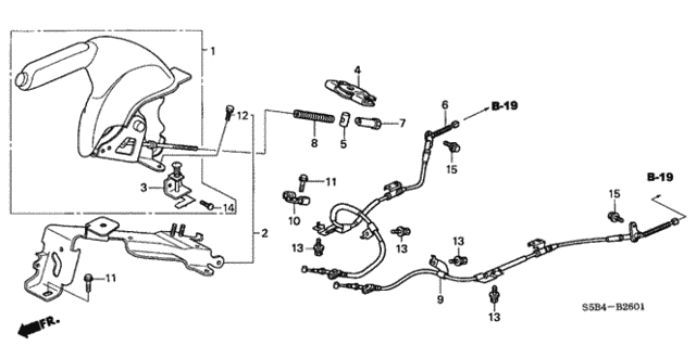 Parking Brake (2) for 2005 Honda Civic #0