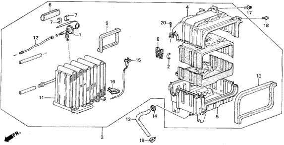 A/C Unit for 1990 Acura Legend #0