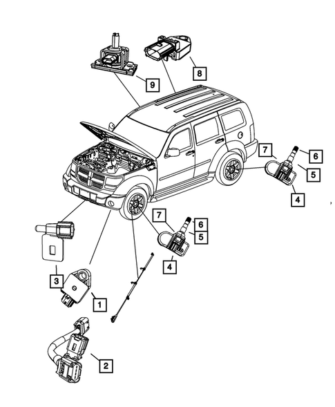Sensors for 2011 Dodge Nitro #1