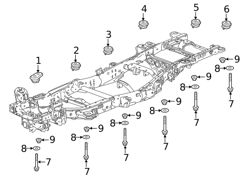 Body Mounting for 2025 Cadillac Escalade #0