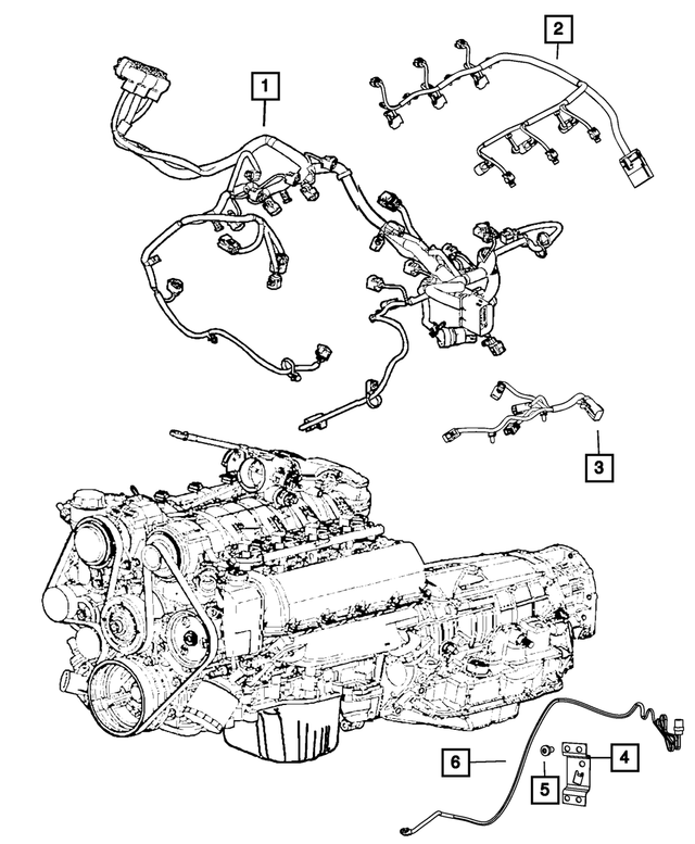 68164385AE - Electrical: Engine Wiring for Mopar Image image