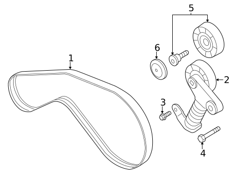 Belts & Pulleys for 2013 Audi A8 Quattro #0