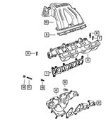 4781253AA - : Exhaust Manifold for Chrysler: Voyager | Dodge: Caravan Image