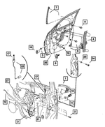 4724645AB - Doors, Door Mirrors and Related Parts: Outside Handle To Latch Link, Left for Mopar Image image