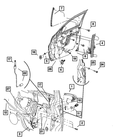 Front Door for 2010 Chrysler PT Cruiser #0