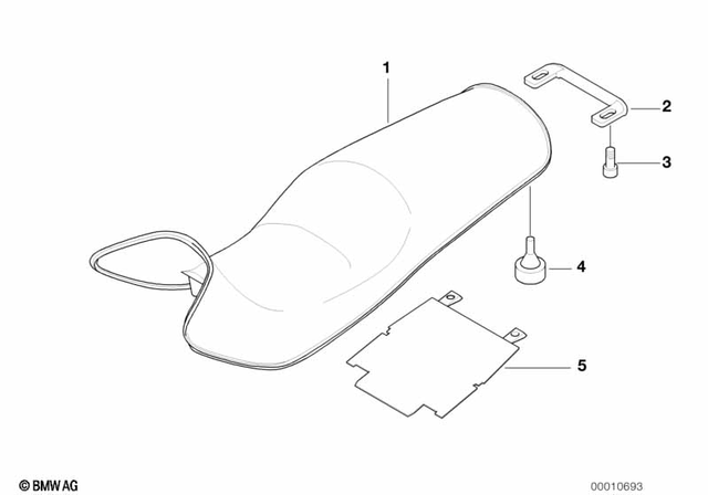 52532347311 - : Comfort Dual Seat for BMW-Motorrad Image