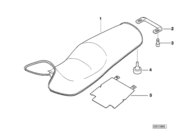 52532347311 - : Comfort Dual Seat for BMW-Motorrad Image