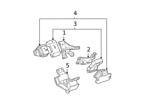 Engine Mounting for 2004 Toyota Tundra #0