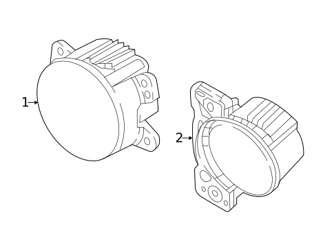 Fog Lamps for 2022 Jeep Gladiator #0