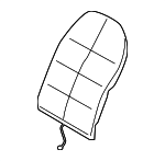 99652153100 - Body: Seat Back Pad for Porsche: 911, Boxster Image