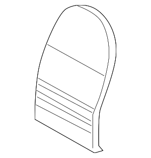 99652115105C50 - Body: Seat Back Cushion Cover for Porsche Image