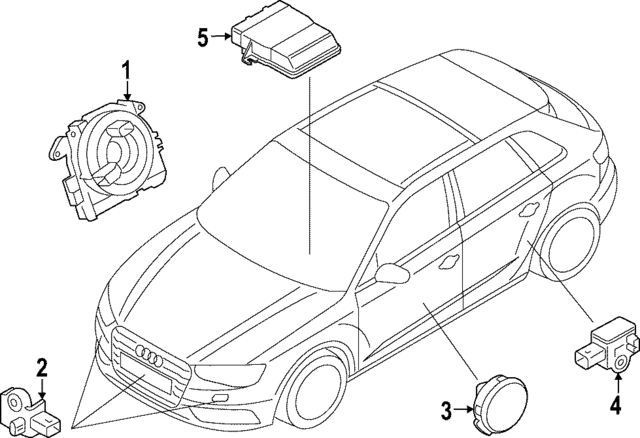 85E959354A - Electrical: Side Impact Sens for Audi Image