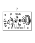 5078944AA - 62TE; 6-Speed; Automatic Transaxle: Transaxle Differential for Mopar Image