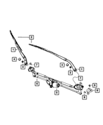68044161AB - Electrical: Front Wiper Arm, Left for Mopar Image image