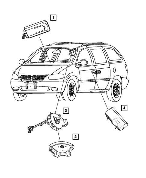 Air Bag System for 2004 Dodge Caravan #0