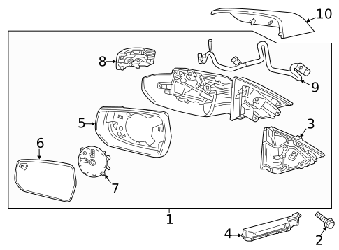 Outside Mirrors for 2024 Chevrolet Malibu #0