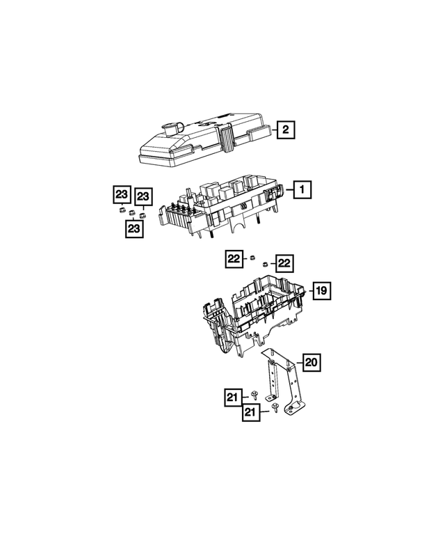 68338717AB - : Power Distribution Center for Mopar Image