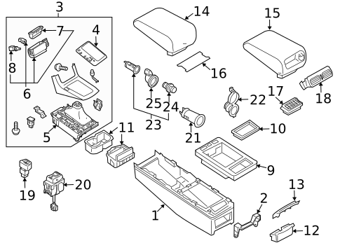 Center Console for 2006 INFINITI G35 #0