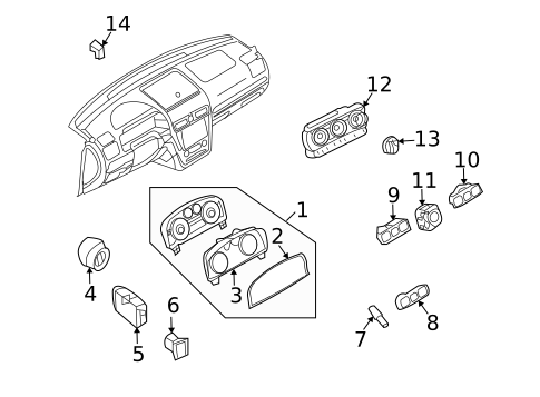 Instruments & Gauges for 2008 Mercury Milan #0