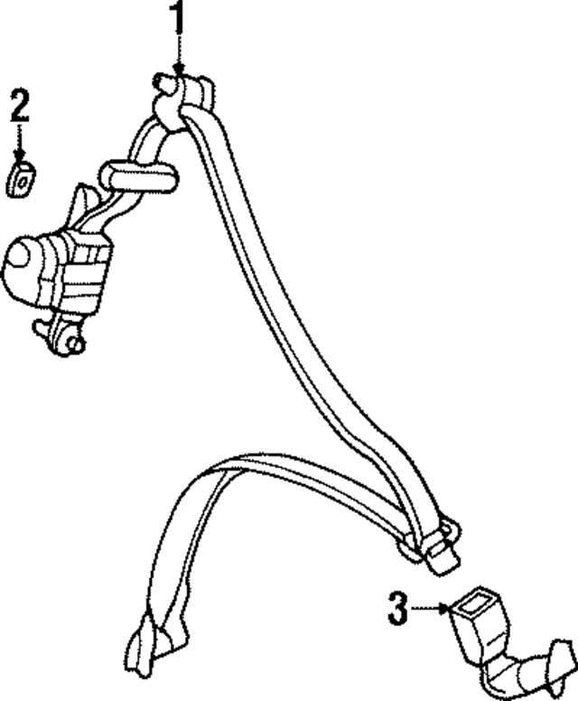 4824S30A01ZA - : Seat Belt Lap And Shoulder Belt for Honda Image