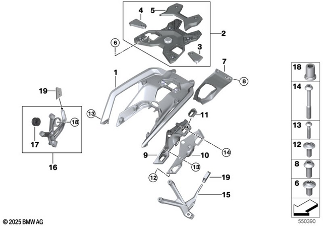 46541541529 - Luggage &amp; Storage: Bracket F Top Case for BMW-Motorrad Image