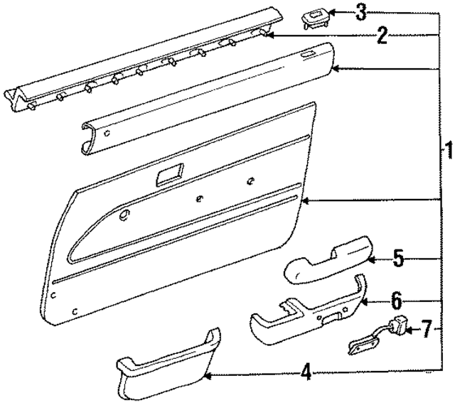 676203D070B0 - : Trim Panel for Toyota Image