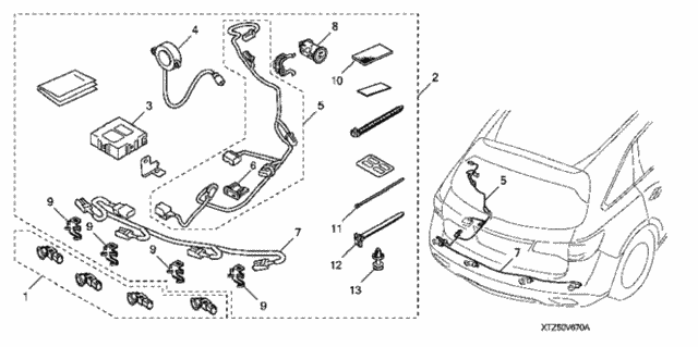 Parking Sensor - Sensor Attachment for 2014 Acura MDX #0