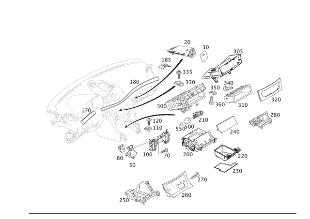2116890214 - Special Equipment: Holder for Mercedes-Benz: CLS500, CLS55 AMG, CLS550, CLS63 AMG, E320, E500, E55 AMG Image image