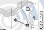 31122405863 - Front Axle: Repair Kit for Wishbone for BMW Image