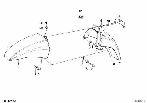 Front Wheel Fender for 1989 BMW-Motorrad K 100 LT #0