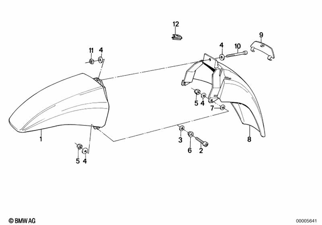 46612322495 - Frame and Mounting Parts: Fillister-Head Screw - M6X45-8.8 zns for BMW-Motorrad Image