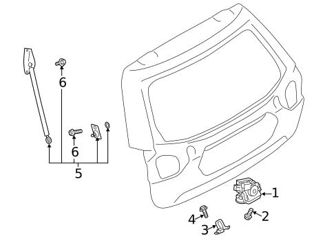 Lock & Hardware for 2021 Subaru Forester #3
