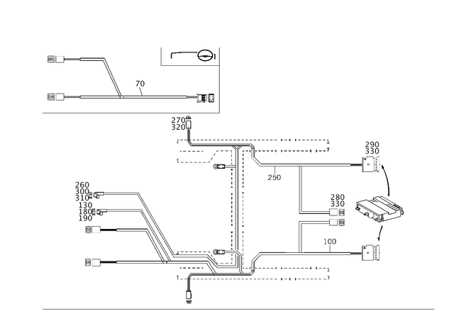 2035405908 - Electrical System: Wiring Harness for Mercedes-Benz Image image