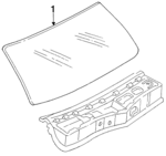 E6DZ5403100C - : Glass Panel for Ford: Taurus | Mercury: Sable Image