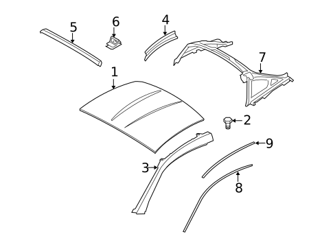 Roof & Components for 2007 BMW Z4 #0