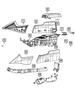 6LC27YSAAB - Interior Trim: Console Armrest for Chrysler: 300 | Dodge: Charger Image