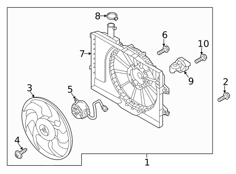 Cooling Fan for 2023 Hyundai Elantra #0